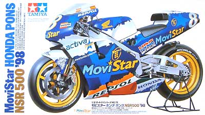 タミヤ モビスター ホンダ ポンス NSR500 '98 1/12 オートバイシリーズ ...