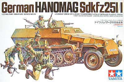 ドイツ ハノマーク兵員輸送車 (Sd.Kfz.251/1） プラモデル (タミヤ 1/35 ミリタリーミニチュアシリーズ No.020) 商品画像