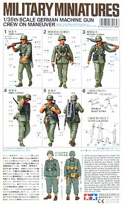 ドイツ 機関銃チーム行軍セット プラモデル (タミヤ 1/35 ミリタリーミニチュアシリーズ No.184) 商品画像_1