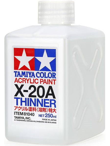 X-20A アクリル塗料 溶剤 特大 250ml 溶剤 (タミヤ アクリル溶剤 No.81040) 商品画像