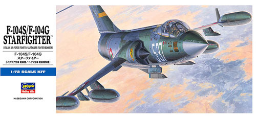 F-104S/F-104G　スターファイター プラモデル (ハセガワ 1/72 飛行機 Dシリーズ No.D017) 商品画像