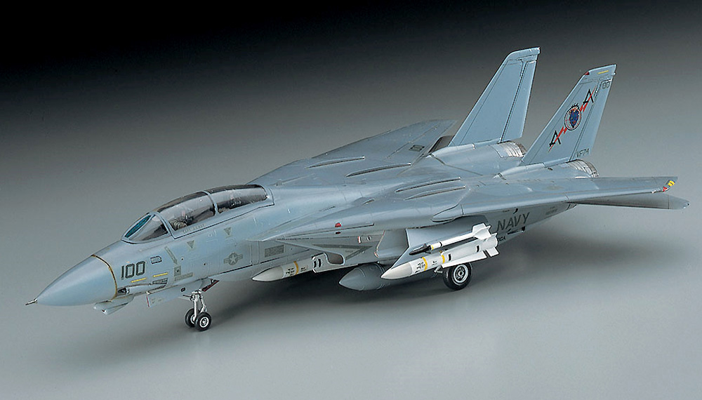 F-14A トムキャット (ロービジ） (アメリカ海軍 艦上戦闘機） プラモデル (ハセガワ 1/72 飛行機 Eシリーズ No.E002) 商品画像_2