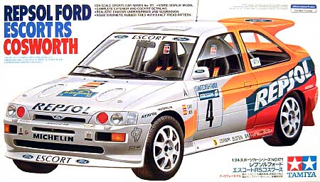 レプソル フォード エスコート RS コスワース プラモデル (タミヤ 1/24 スポーツカーシリーズ No.171) 商品画像