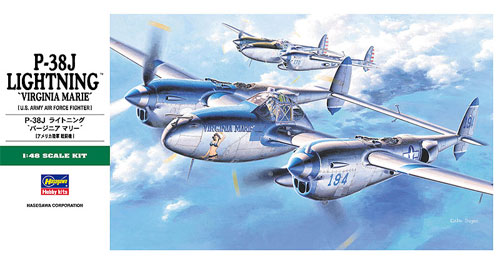 P-38J　ライトニング　バージニア マリー プラモデル (ハセガワ 1/48 飛行機 JTシリーズ No.JT001) 商品画像