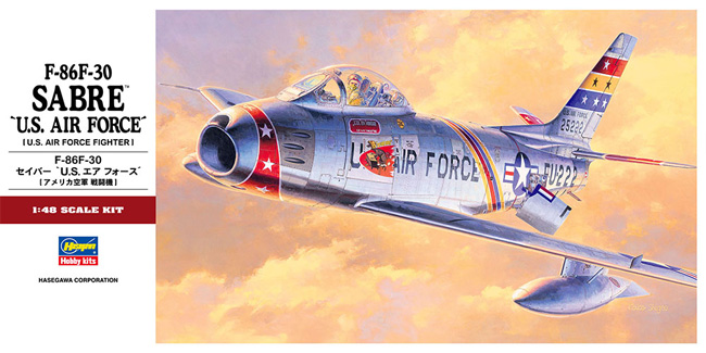 F-86F-30 セイバー U.S.エアフォース プラモデル (ハセガワ 1/48 飛行機 PTシリーズ No.PT013) 商品画像