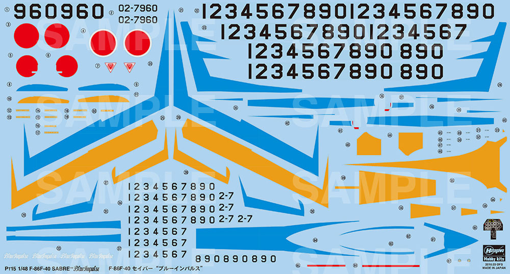 F-86F-40 セイバー ブルーインパルス プラモデル (ハセガワ 1/48 飛行機 PTシリーズ No.PT015) 商品画像_2