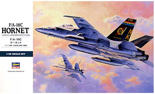 F/A-18C ホーネット (アメリカ海軍・海兵隊 艦上戦闘・攻撃機） プラモデル (ハセガワ 1/48 飛行機 Pシリーズ No.P026) 商品画像