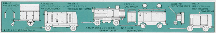 アメリカ 地上機材セット プラモデル (ハセガワ 1/72 エアクラフト イン アクション No.X72-06) 商品画像_1