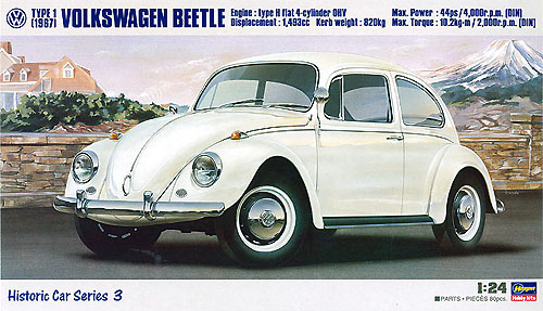 フォルクスワーゲン　ビートル (1967） プラモデル (ハセガワ 1/24 自動車 HCシリーズ No.HC003) 商品画像