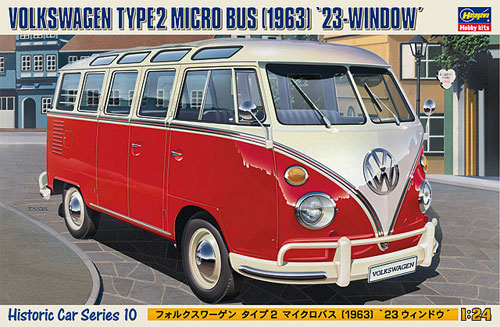 フォルクスワーゲン タイプ2　マイクロバス (1963）  23 ウィンドゥ プラモデル (ハセガワ 1/24 自動車 HCシリーズ No.HC010) 商品画像