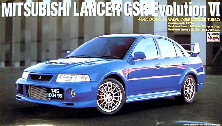 三菱 ランサー GSR エボリューション 6 プラモデル (ハセガワ 1/24 自動車 CDシリーズ No.CD020) 商品画像