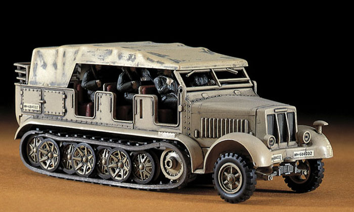 Sd.Kfz.7 8トン ハーフトラック プラモデル (ハセガワ 1/72 ミニボックスシリーズ No.MT011) 商品画像_3