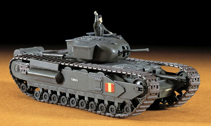 チャーチル Mk.1 プラモデル (ハセガワ 1/72 ミニボックスシリーズ No.MT027) 商品画像_3