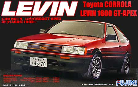 トヨタ カローラ レビン 1600GT-APEX 3ドア (AE86） 1983- プラモデル (フジミ 1/24 インチアップシリーズ No.009) 商品画像