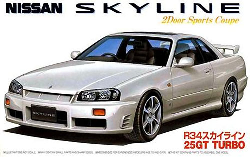 R34 スカイライン 25GT ターボ プラモデル (フジミ 1/24 インチアップシリーズ No.旧016) 商品画像