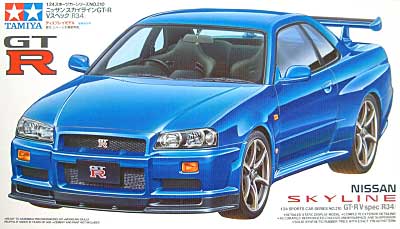 ニッサン スカイライン GT-R　Vスペック (R34) プラモデル (タミヤ 1/24 スポーツカーシリーズ No.210) 商品画像