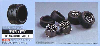 RS ワタナベ (アドバンHF・Dタイプタイヤ 15インチ） プラモデル (フジミ 1/24 タイヤ＆ホイール No.IU027) 商品画像