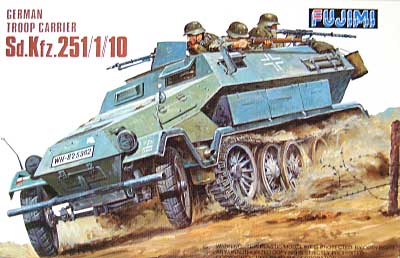 ドイツ兵員輸送車　ハーフトラック　Sd.Kfz.251/1/10 プラモデル (フジミ 1/76 ナナロクシリーズ No.006) 商品画像