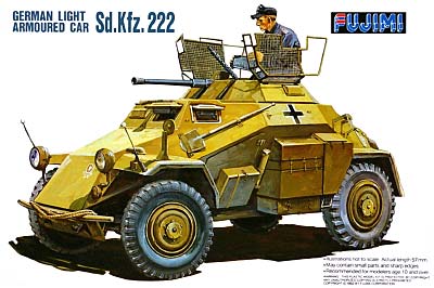 ドイツ軽装甲車 Sd.Kfz.222 プラモデル (フジミ 1/76 ナナロクシリーズ No.019) 商品画像