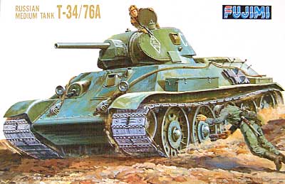 ロシア中戦車　T-34/76A プラモデル (フジミ 1/76 ナナロクシリーズ No.021) 商品画像