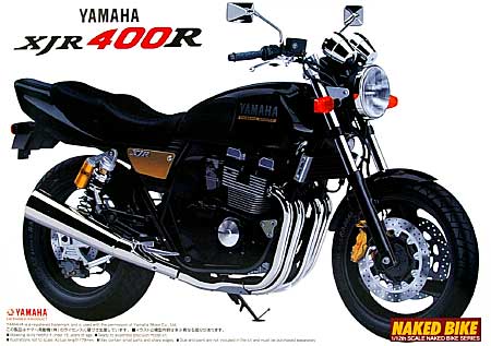 ヤマハ XJR400R (ブラック） プラモデル (アオシマ 1/12 ネイキッドバイク No.旧021) 商品画像