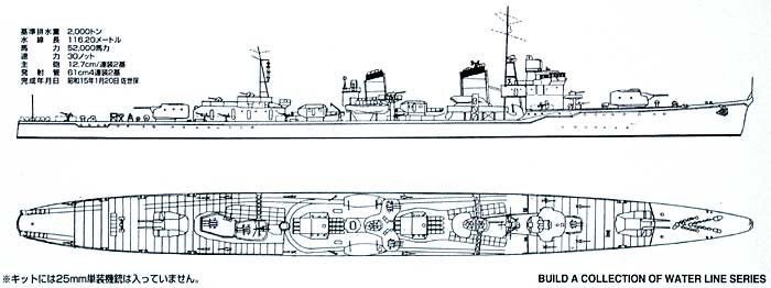 日本駆逐艦 雪風 1945 プラモデル (アオシマ 1/700 ウォーターラインシリーズ No.444) 商品画像_1