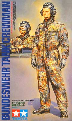 ドイツ連邦軍 戦車兵セット プラモデル (タミヤ 1/16 ワールドフィギュアシリーズ No.009) 商品画像