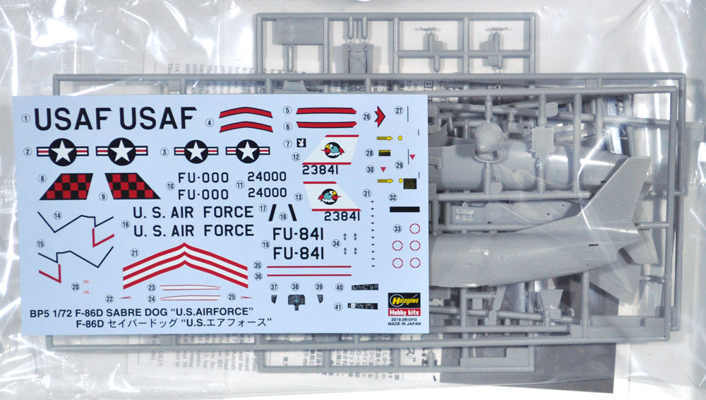 F-86D セイバードッグ U.S.エアフォース プラモデル (ハセガワ 1/72 飛行機 BPシリーズ No.BP005) 商品画像_1