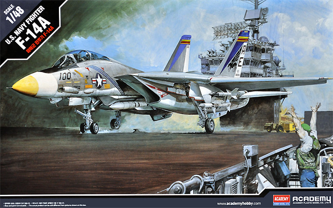 U.S. NAVY FIGHTER F-14A トムキャット プラモデル (アカデミー 1/48 Aircrafts No.12253) 商品画像