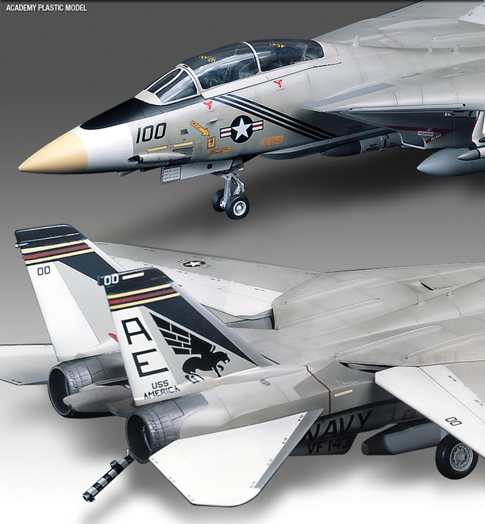 U.S. NAVY FIGHTER F-14A トムキャット プラモデル (アカデミー 1/48 Aircrafts No.12253) 商品画像_4