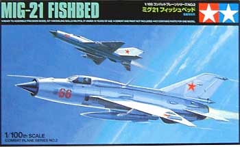 ミグ21 フィッシュベッド プラモデル (タミヤ 1/100 コンバットプレーンシリーズ No.002) 商品画像