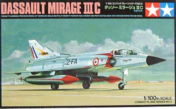 ダッソー ミラージュ 3C プラモデル (タミヤ 1/100 コンバットプレーンシリーズ No.003) 商品画像