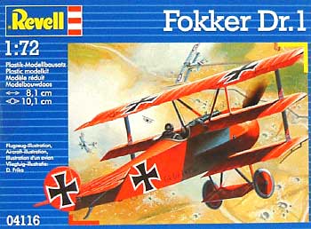 フォッカー Dr.1 プラモデル (レベル 1/72 Aircraft No.04116) 商品画像