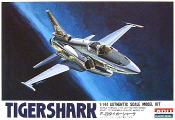 F-20 タイガーシャーク プラモデル (マイクロエース 1/144 ワールドフェイマス ジェットファイターシリーズ No.008) 商品画像