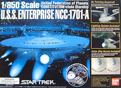 U.S.S. エンタープライズ NCC-1701-A プラモデル (バンダイ スタートレック No.004) 商品画像