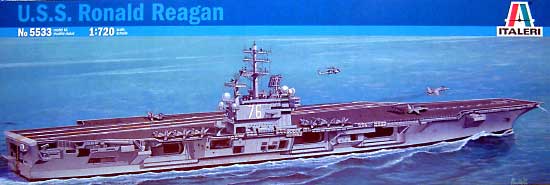 アメリカ空母 ロナルド・レーガン (CVN-76） プラモデル (イタレリ 1/720 艦船シリーズ No.5533) 商品画像