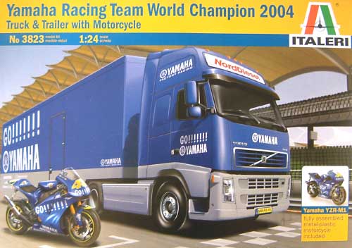 ヤマハ レーシングチーム 2004 トランスポーター (YZR-M1付） プラモデル (イタレリ 1/24　トラックシリーズ No.3823) 商品画像