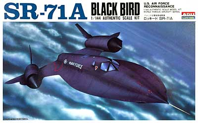 ロッキード SR-71A (アメリカ空軍 戦略偵察機） プラモデル (マイクロエース 1/144 AUTHENTIC SCALE MODEL KIT No.003) 商品画像