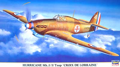 ハリケーン Mk.1/2 Trop ロレーヌクロス プラモデル (ハセガワ 1/48 飛行機 限定生産 No.09562) 商品画像