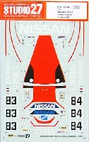 スタジオ27 ツーリングカー/GTカー オリジナルデカール ニッサン R90CK UNISIA #83/84 ル・マン 1990