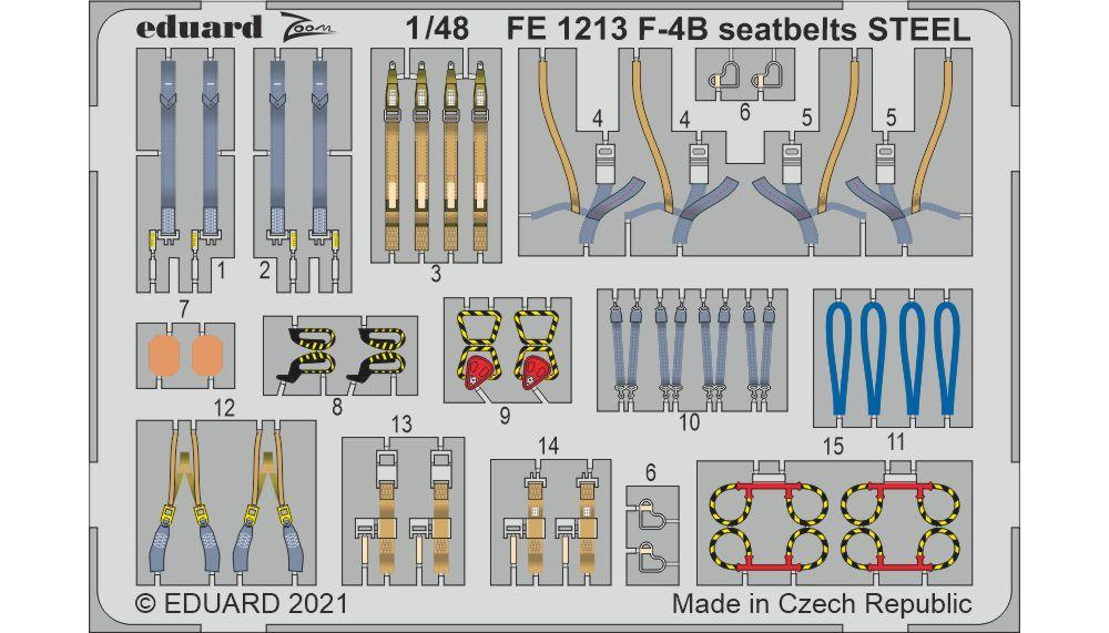 F-4B ファントム 2 ビッグED パーツセット (タミヤ対応) エッチング (エデュアルド 1/48 BIG ED （AIR） No.BIG49306) 商品画像_2