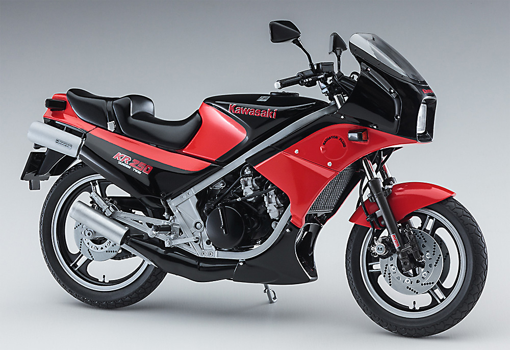 カワサキ KR250 (KR250A) ブラック/レッドカラー プラモデル (ハセガワ 1/12 バイクシリーズ No.21740) 商品画像_2