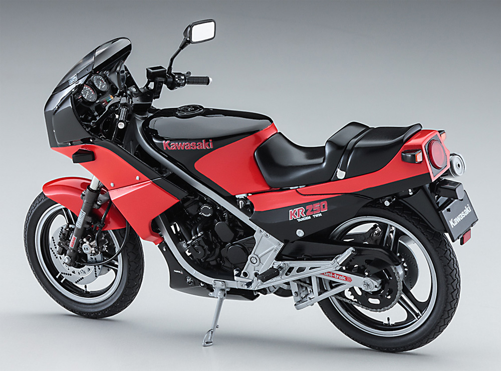 カワサキ KR250 (KR250A) ブラック/レッドカラー プラモデル (ハセガワ 1/12 バイクシリーズ No.21740) 商品画像_3