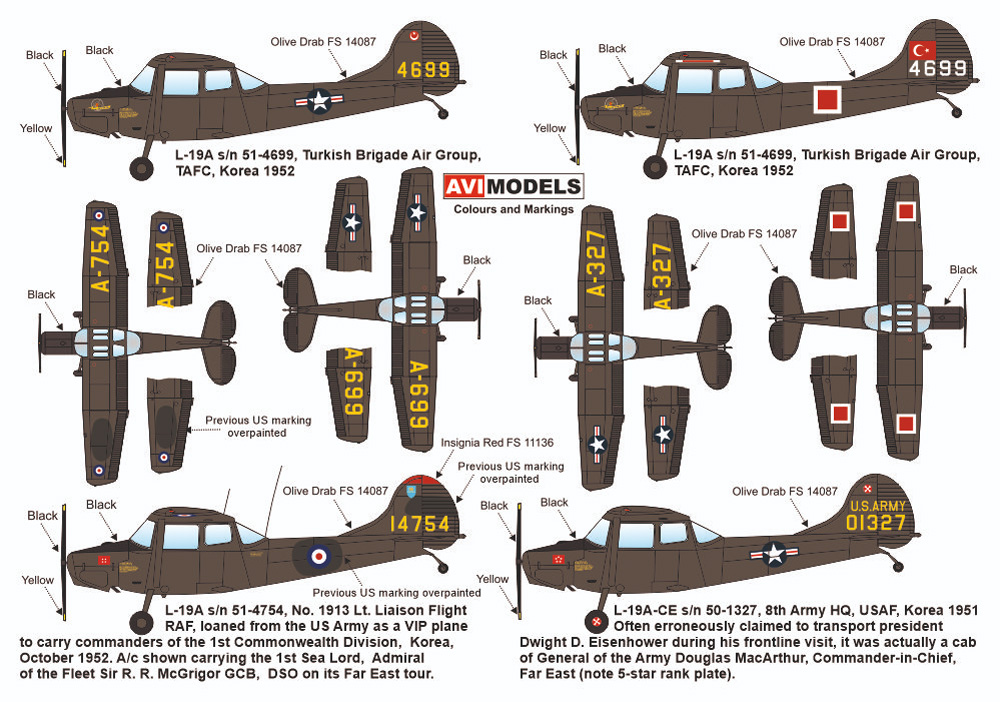 L-19A バードドッグ VIP機 朝鮮戦争 プラモデル (AVIモデル 1/72 エアクラフト プラモデル No.AVI72022) 商品画像_1