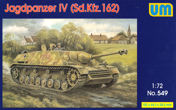 4号駆逐戦車 Sd.Kfz.162 プラモデル (ユニモデル 1/72 AFVキット No.549) 商品画像