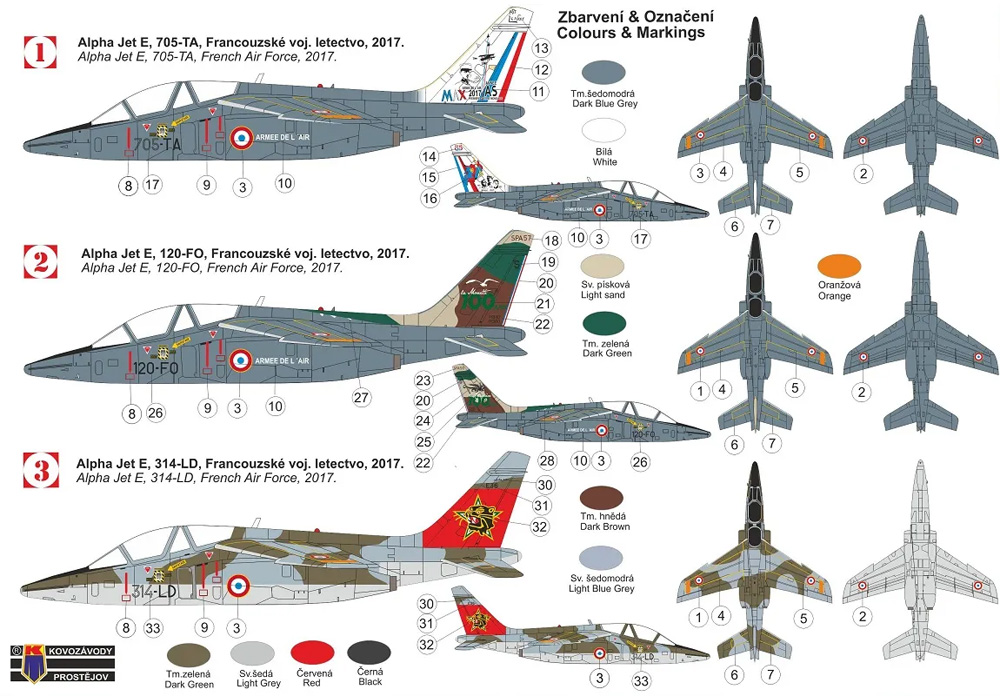 アルファジェット E フランス空軍 プラモデル (KPモデル 1/72 エアクラフト プラモデル No.KPM0264) 商品画像_1