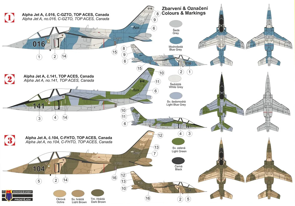 アルファジェット A トップエーセス カナダ プラモデル (KPモデル 1/72 エアクラフト プラモデル No.KPM0265) 商品画像_1