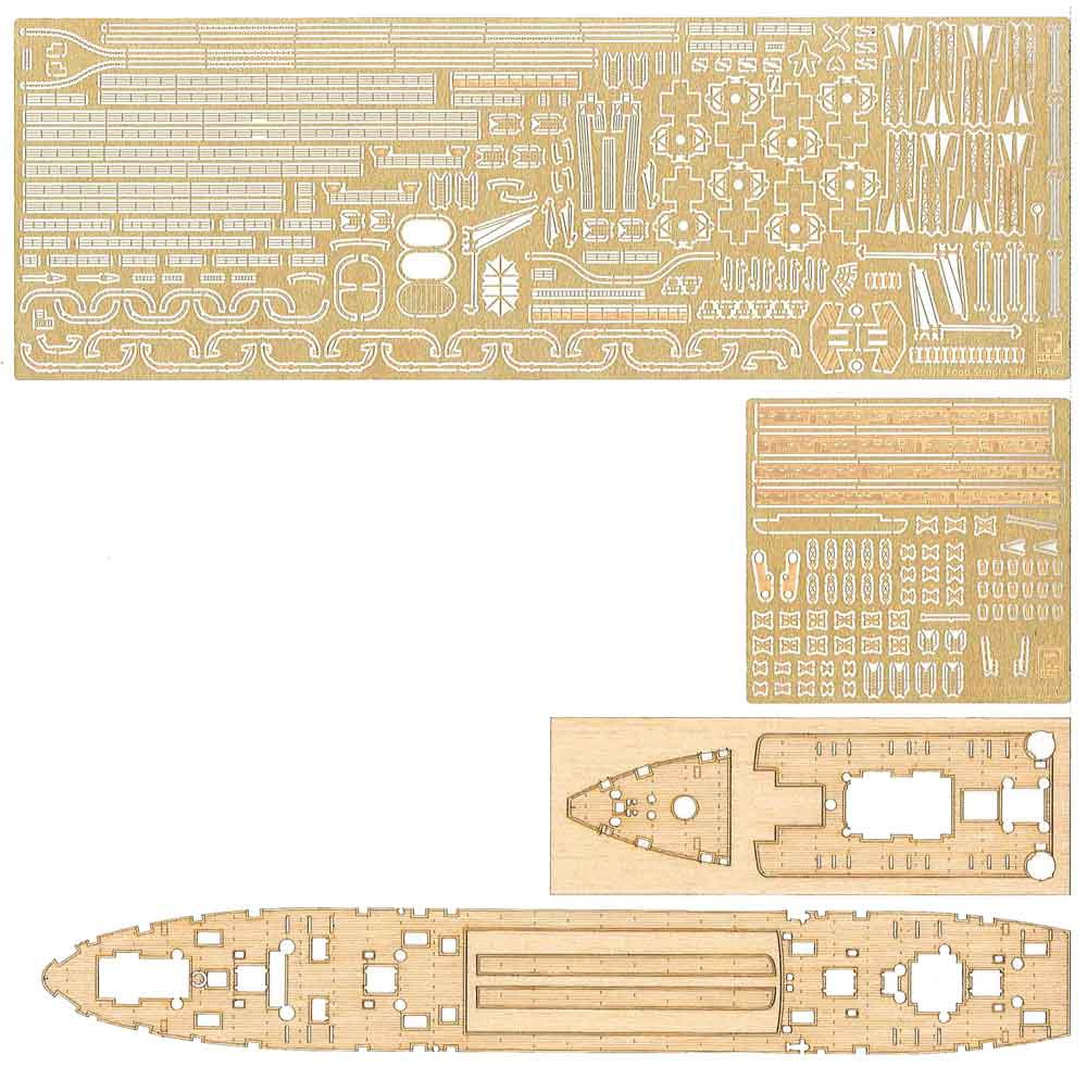 日本海軍 給糧艦 伊良湖 最終時 エッチング・木製甲板 付属 プラモデル (ピットロード 1/700 スカイウェーブ W シリーズ No.SPW075DX) 商品画像_1