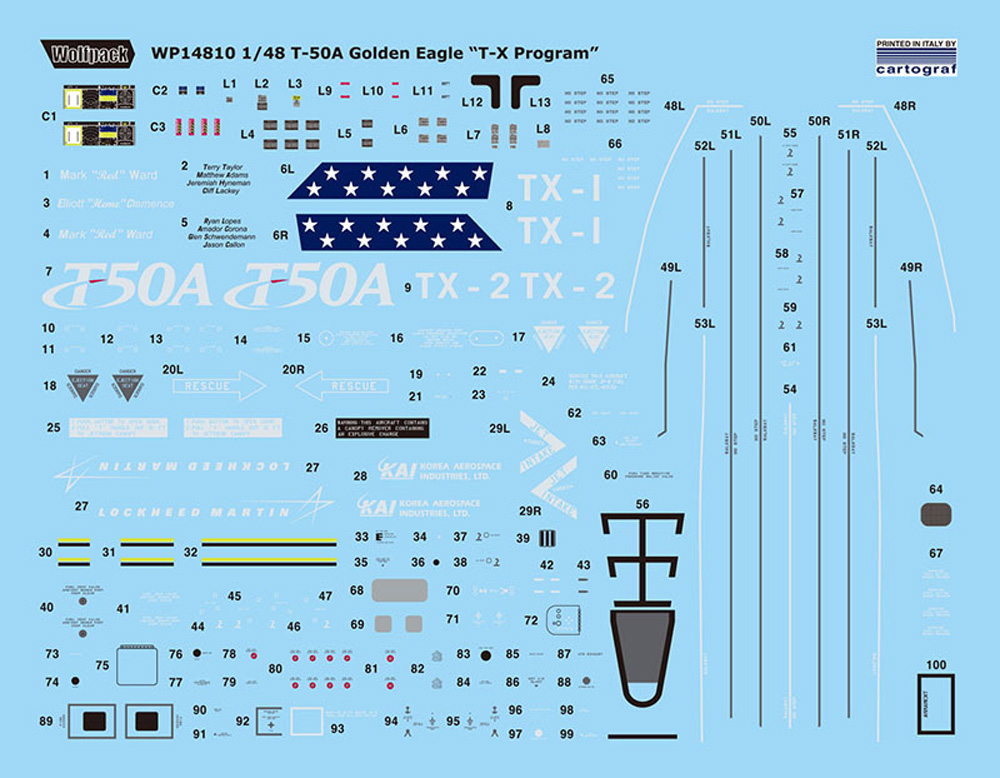 T-50A ゴールデンイーグル T-X プログラム プラモデル (ウルフパック ウルフパックデザイン プレミアムエディションキット No.WP14810) 商品画像_2