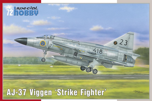 サーブ AJ-37 ビゲン 戦闘攻撃機 プラモデル (スペシャルホビー 1/72 エアクラフト プラモデル No.SH72378) 商品画像